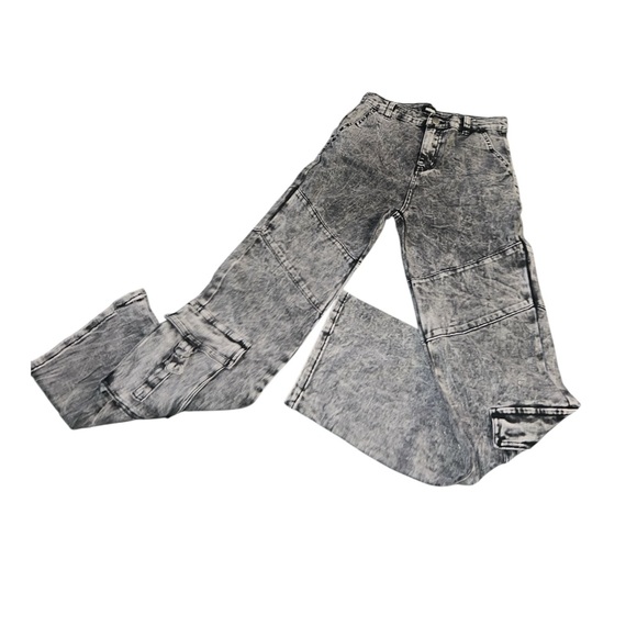 Fashion Nova Black Acid Wash Jeans - Picture 3 of 5